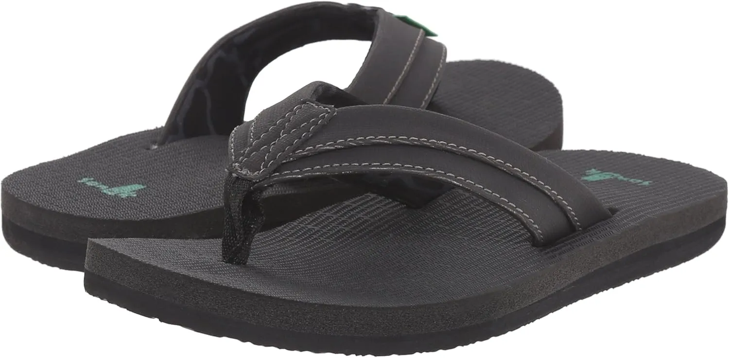 Sanuk Kids Boys' Root beer Cozy Light Flip-Flop