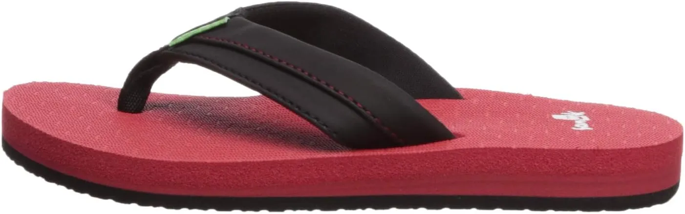 Sanuk Kids Boys' Root beer Cozy Light Flip-Flop