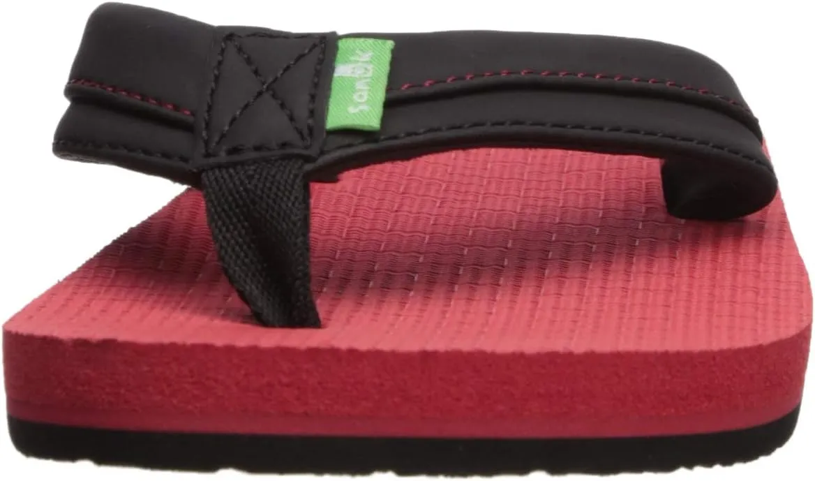 Sanuk Kids Boys' Root beer Cozy Light Flip-Flop