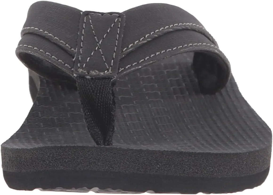 Sanuk Kids Boys' Root beer Cozy Light Flip-Flop