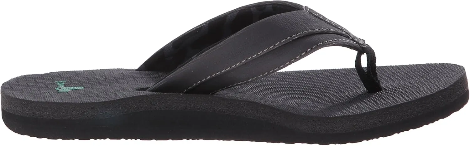 Sanuk Kids Boys' Root beer Cozy Light Flip-Flop