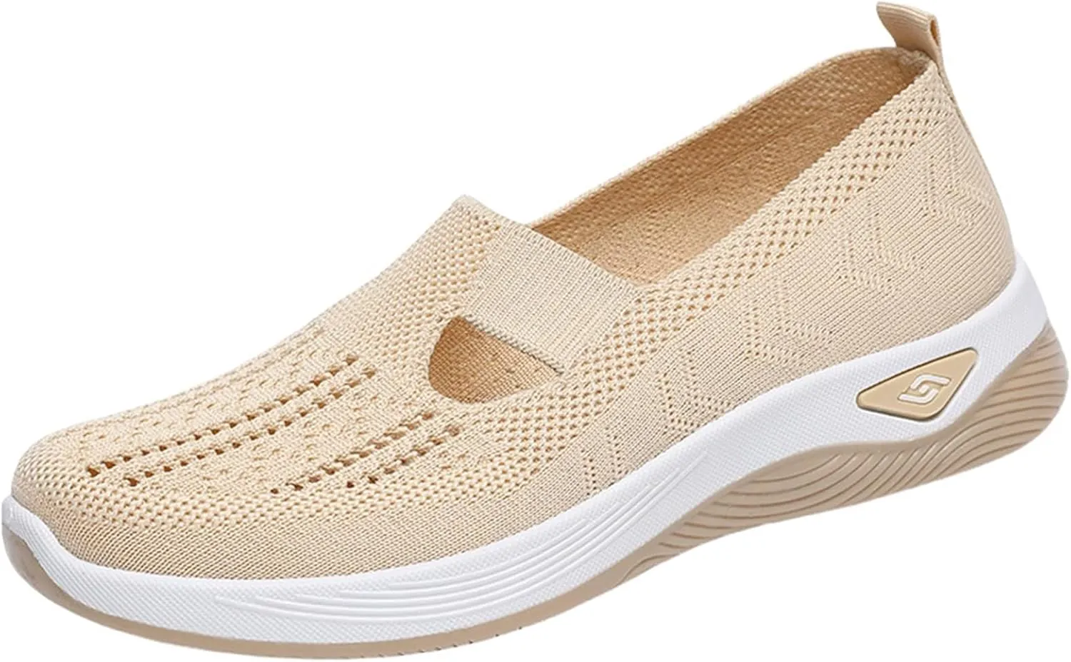 Shoes for Women Walking Wove Breathable Soft Sole Sneakers on Arch Support Sneakers Casual Athletic Work Shoes
