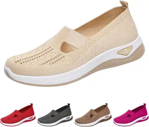 Shoes for Women Walking Wove Breathable Soft Sole Sneakers on Arch Support Sneakers Casual Athletic Work Shoes