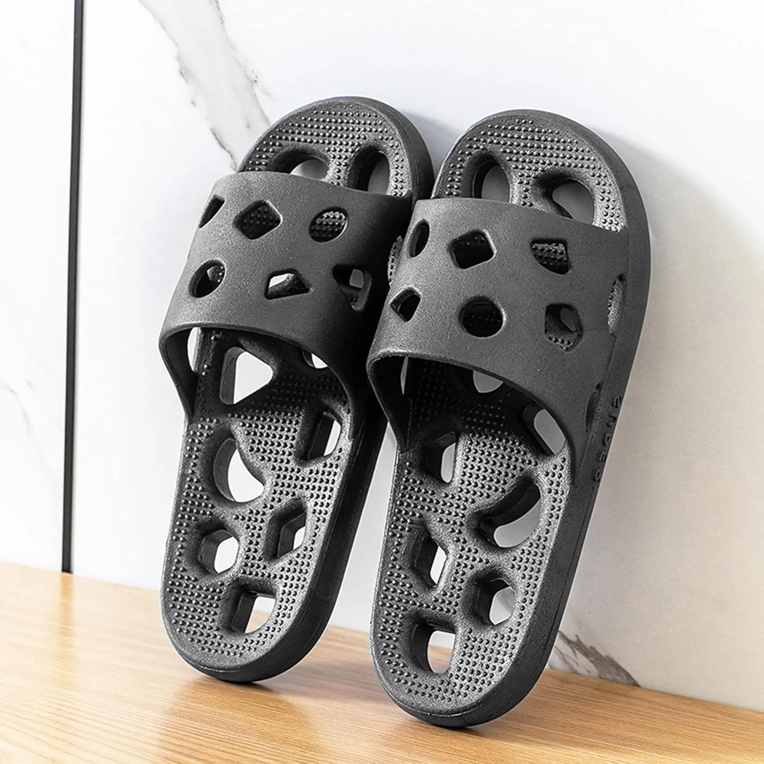 Shower Sandals Non Slip Quick Drying Bathroom Slippers for Women Men Swimming Beach Indoor and Outdoor Slides for Men