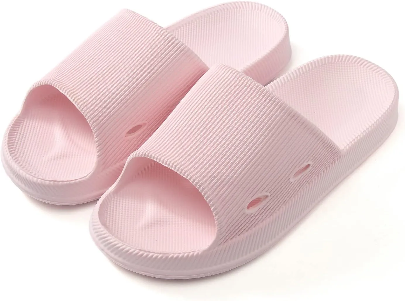 Shower Sandals Shower Shoes with Drainage Holes Non Slip Quick Drying Cloud Slides for Women with Arch Support