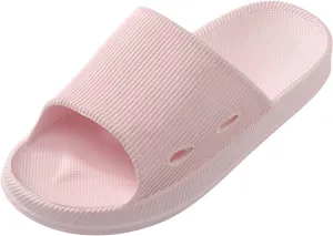 Shower Sandals Shower Shoes with Drainage Holes Non Slip Quick Drying Cloud Slides for Women with Arch Support