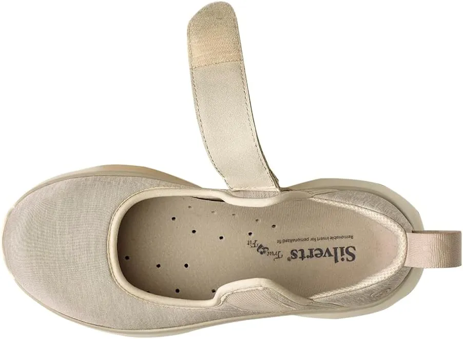 Silvert's Adaptive Clothing & Footwear Women’s Extra Wide Mary Jane Walking Shoes with Easy Touch