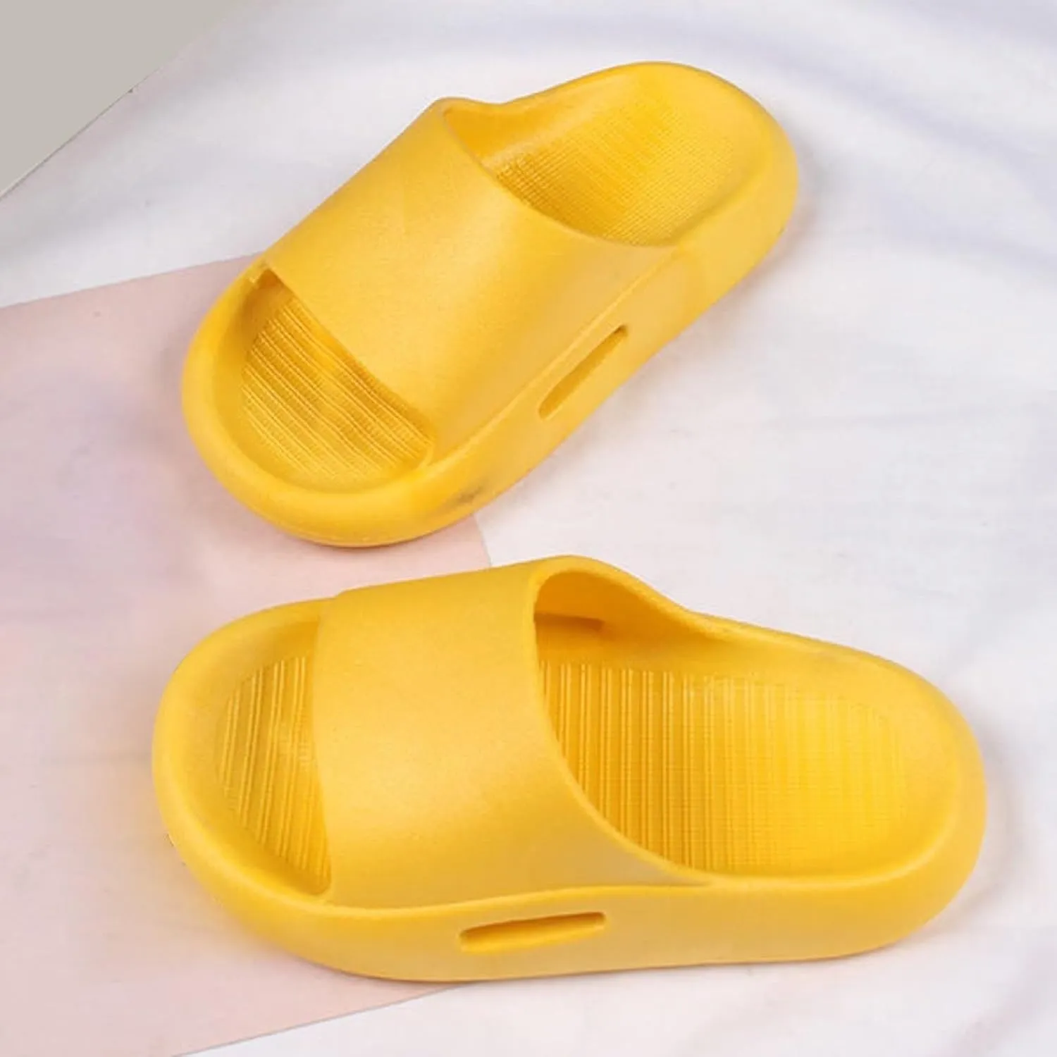 Slip On Slides for Kids Non Slip Quick Drying Shower Slippers Fashion Summer Beach Slippers Foam Slipper