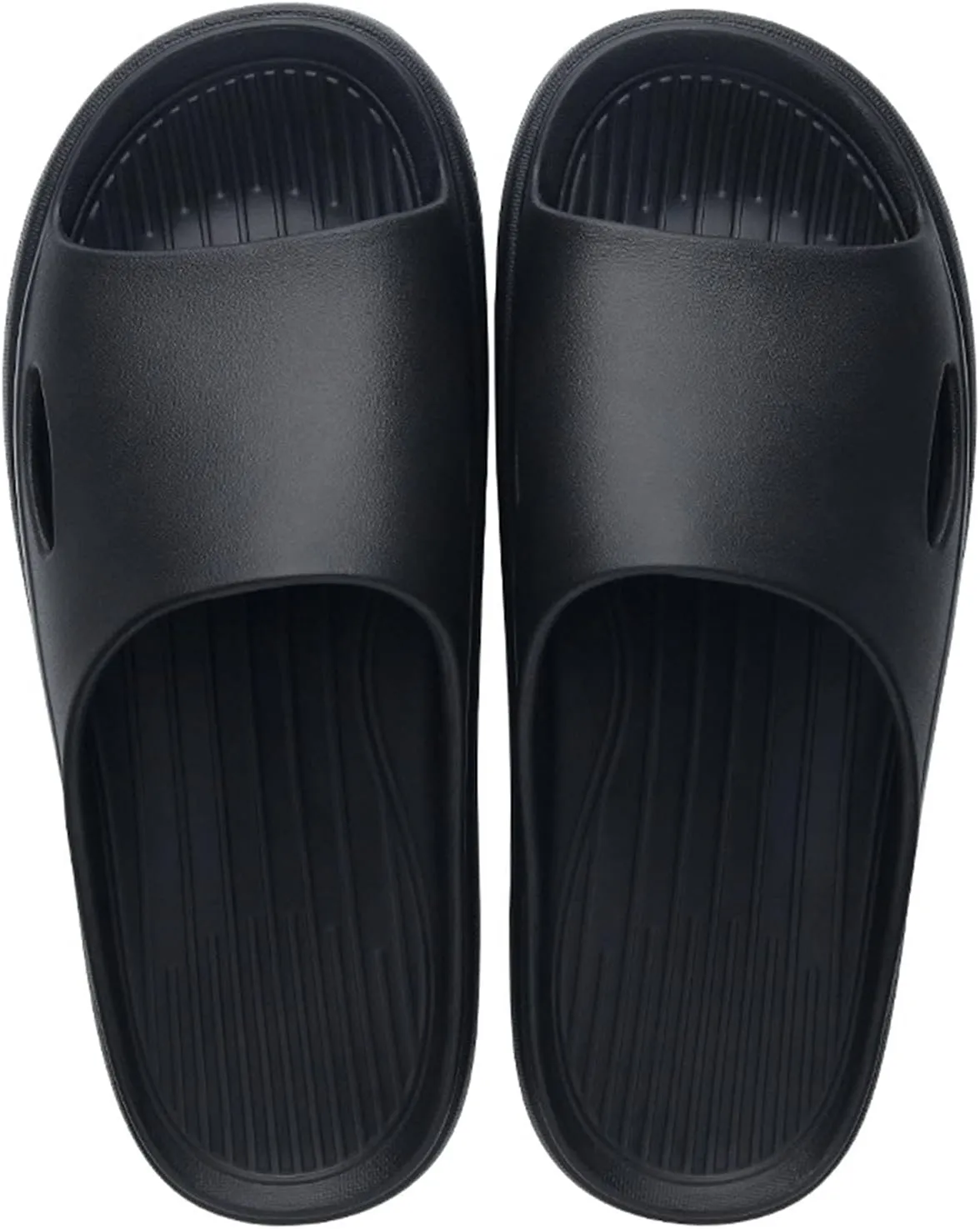 Slippers for Women and Men Non Slip Quick Drying Shower Slides Bathroom Sandals Men's Memory Foam Slippers Fleece