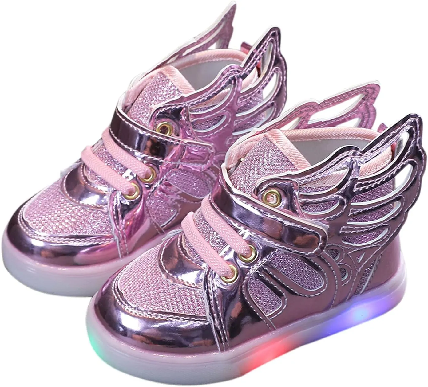Sneakers for Girls LED Light Up Sneakers Breathable Sport Casual Shoes Kids Light Flashing Lightweight Running Shoes