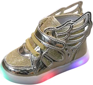 Sneakers for Girls LED Light Up Sneakers Breathable Sport Casual Shoes Kids Light Flashing Lightweight Running Shoes