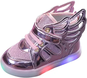 Sneakers for Girls LED Light Up Sneakers Breathable Sport Casual Shoes Kids Light Flashing Lightweight Running Shoes