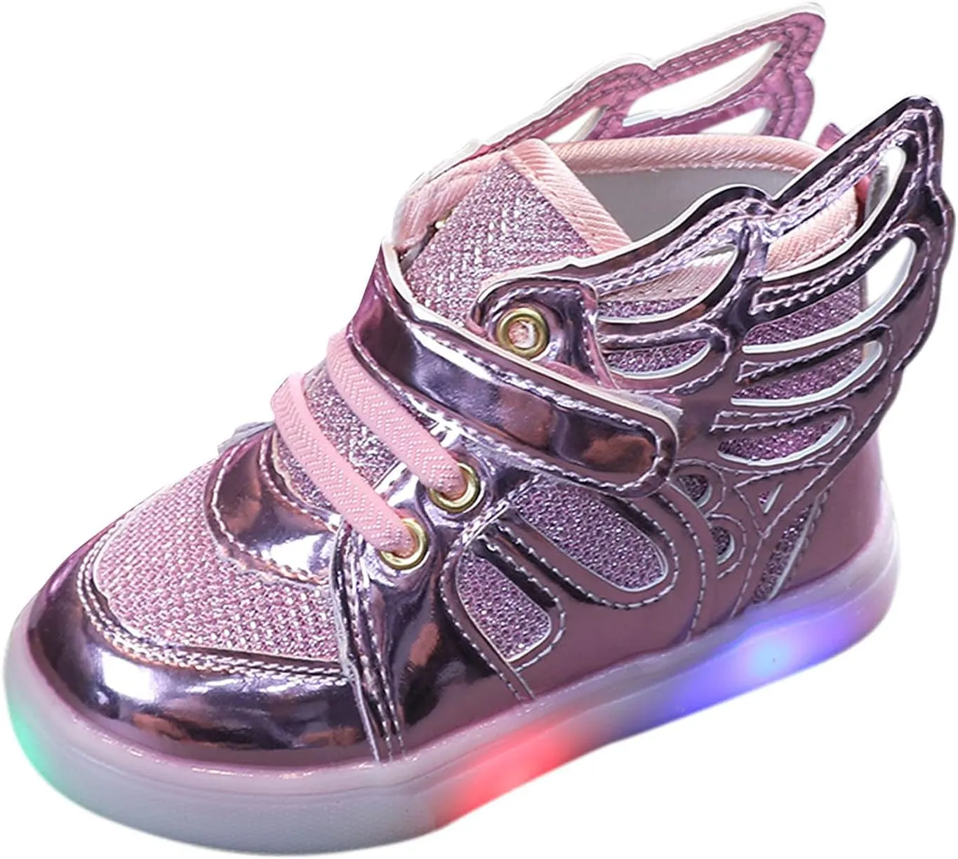 Sneakers for Girls LED Light Up Sneakers Breathable Sport Casual Shoes Kids Light Flashing Lightweight Running Shoes
