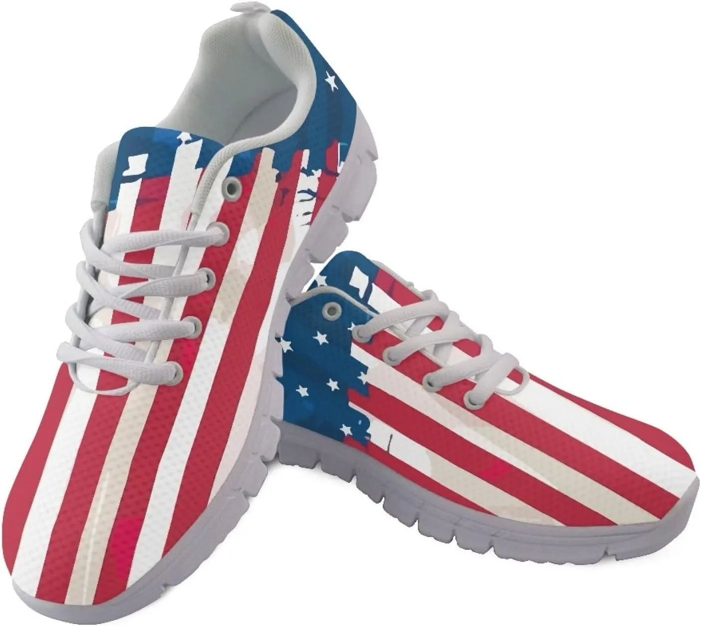 Sneakers for Women Light Lace-up Flats Sneakers Fashion Outdoor Walking Running Shoes