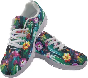 Sneakers for Women Light Lace-up Flats Sneakers Fashion Outdoor Walking Running Shoes
