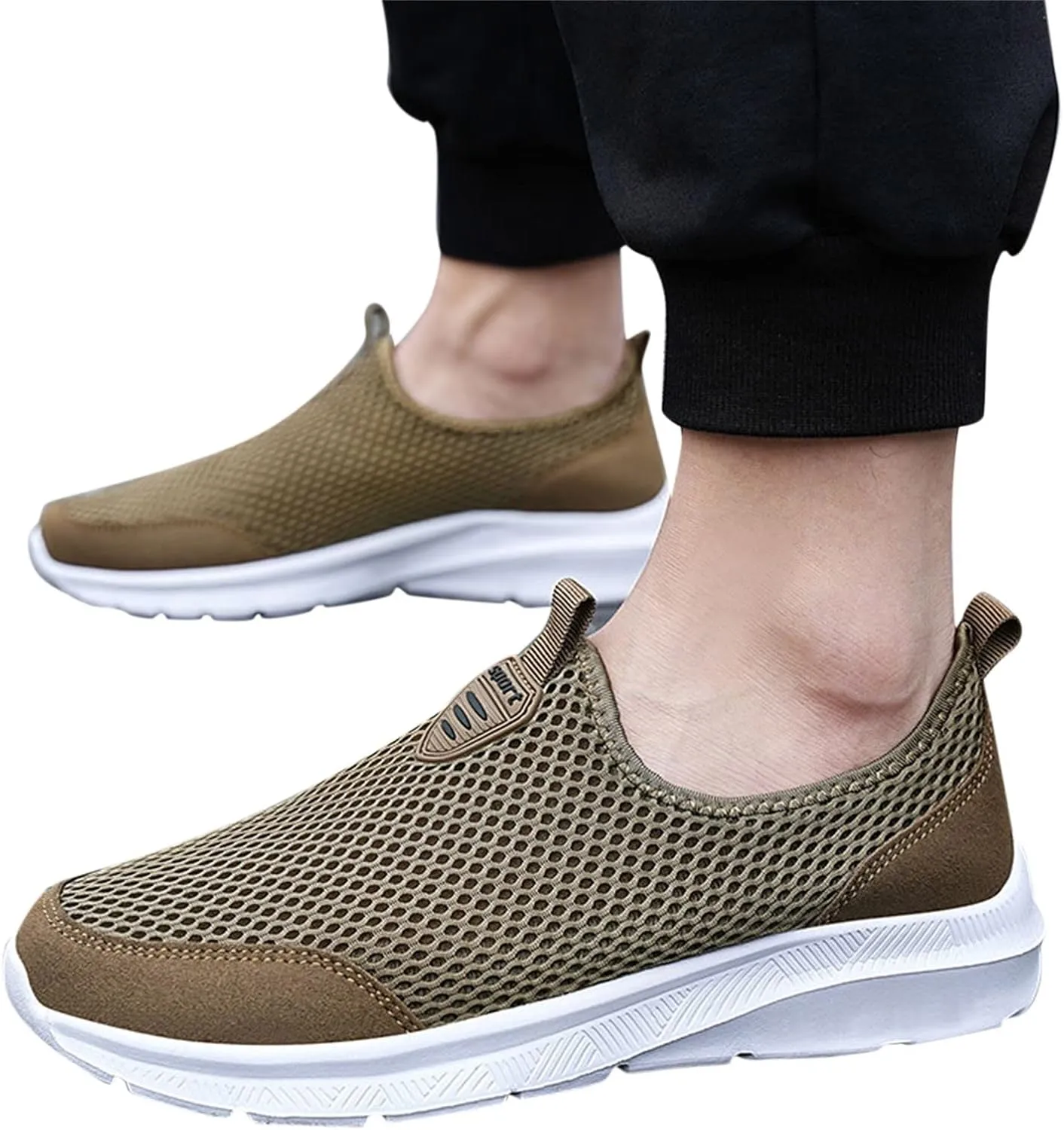 Sneakers for Women Walking Shoes Non Slip Lightweight Slip On Shoes Women Comfort Slip On Shoes Casual Wedge Sneakers White Tennis Shoe Loafers Dress Shoe