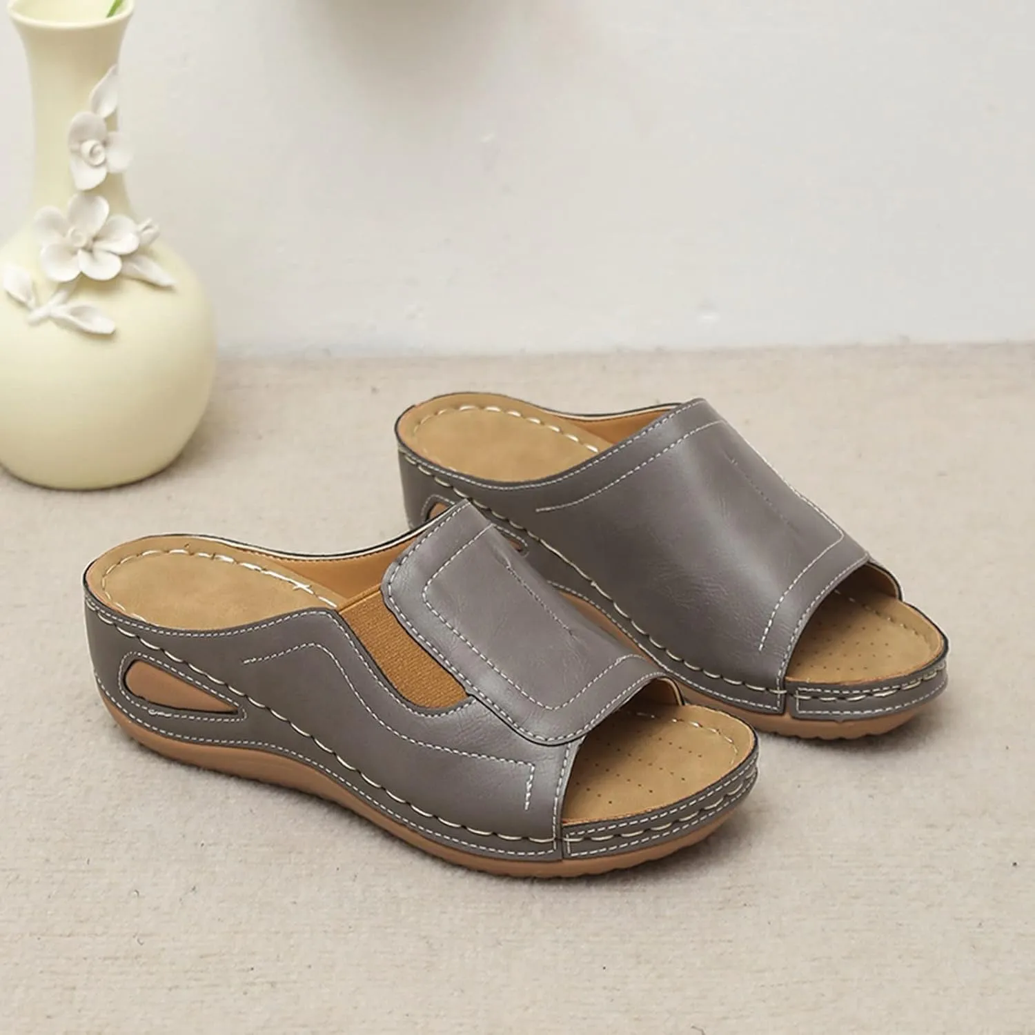 Summer Slides Sandals for Women Non-Slip House Slippers Indoor Outdoor Party Sandals Vacation Sandals for Women