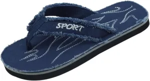 Sunville Boy's Light Weight Canvas Flip Flops Sandals