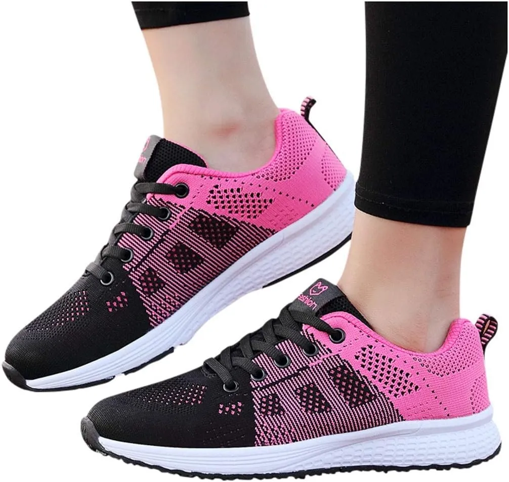Tennis Shoes Womens Dress Casual Shoes for Men Platfrom Sneakers Walking Shoes Wide Width Mesh Breathable Hiking Shoes Low Top Lightweight