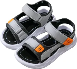 Toddler Boys Girls Light Up Sports Strap Sandals Lightweight Hook Loop Breathable Non Slip Summer Walking Shoes