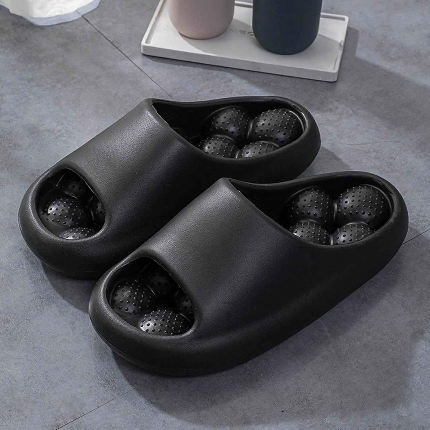 Vacation Sandals for Women Quick Drying Non Slip Slippers Memory Foam Slides Women's Breathable Casual Sandals