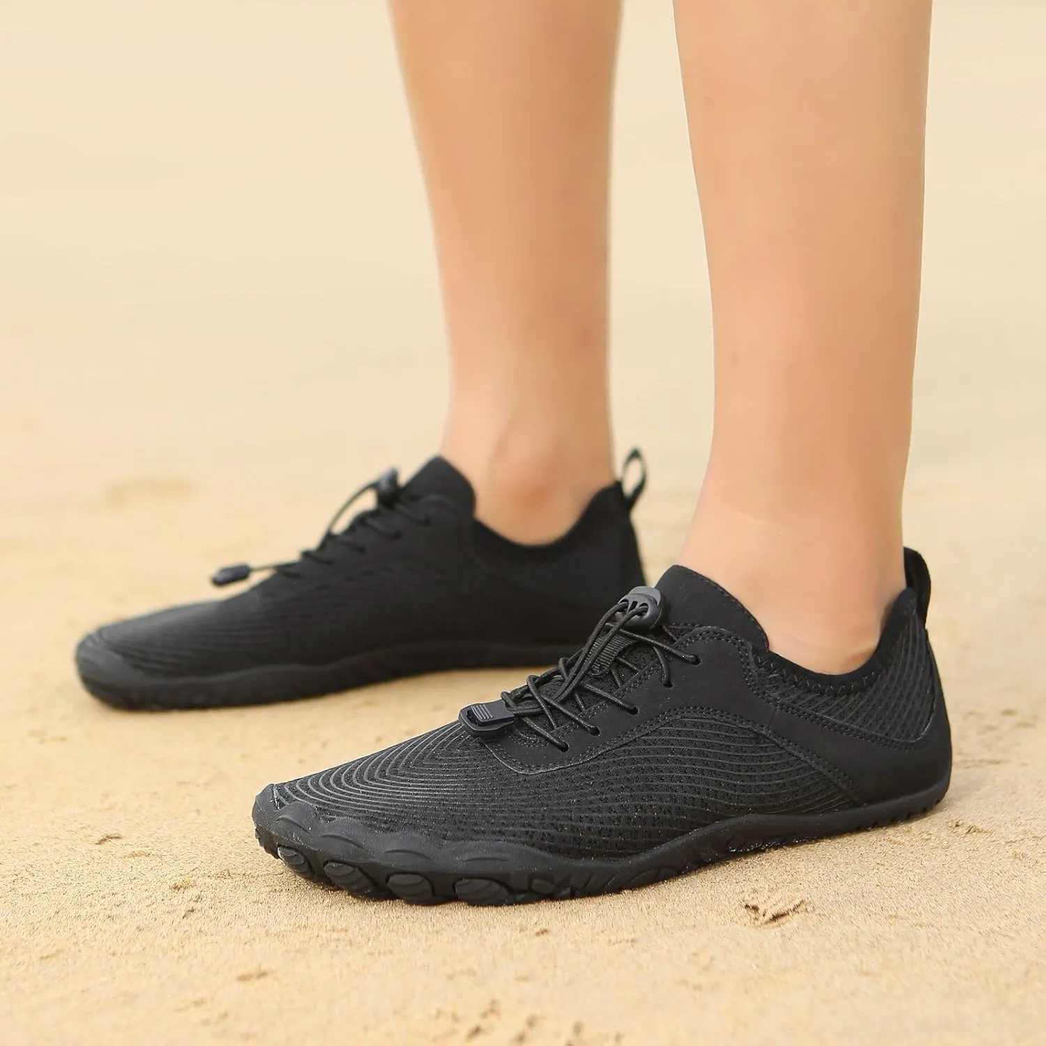 Water Shoes Mens Women Barefoot Outdoor Athletic Sport Shoes Swim Pool Beach Surf Walking Flats Wide Toe Hiking Aqua Flat Sport Diving Sailing Travel Shoe