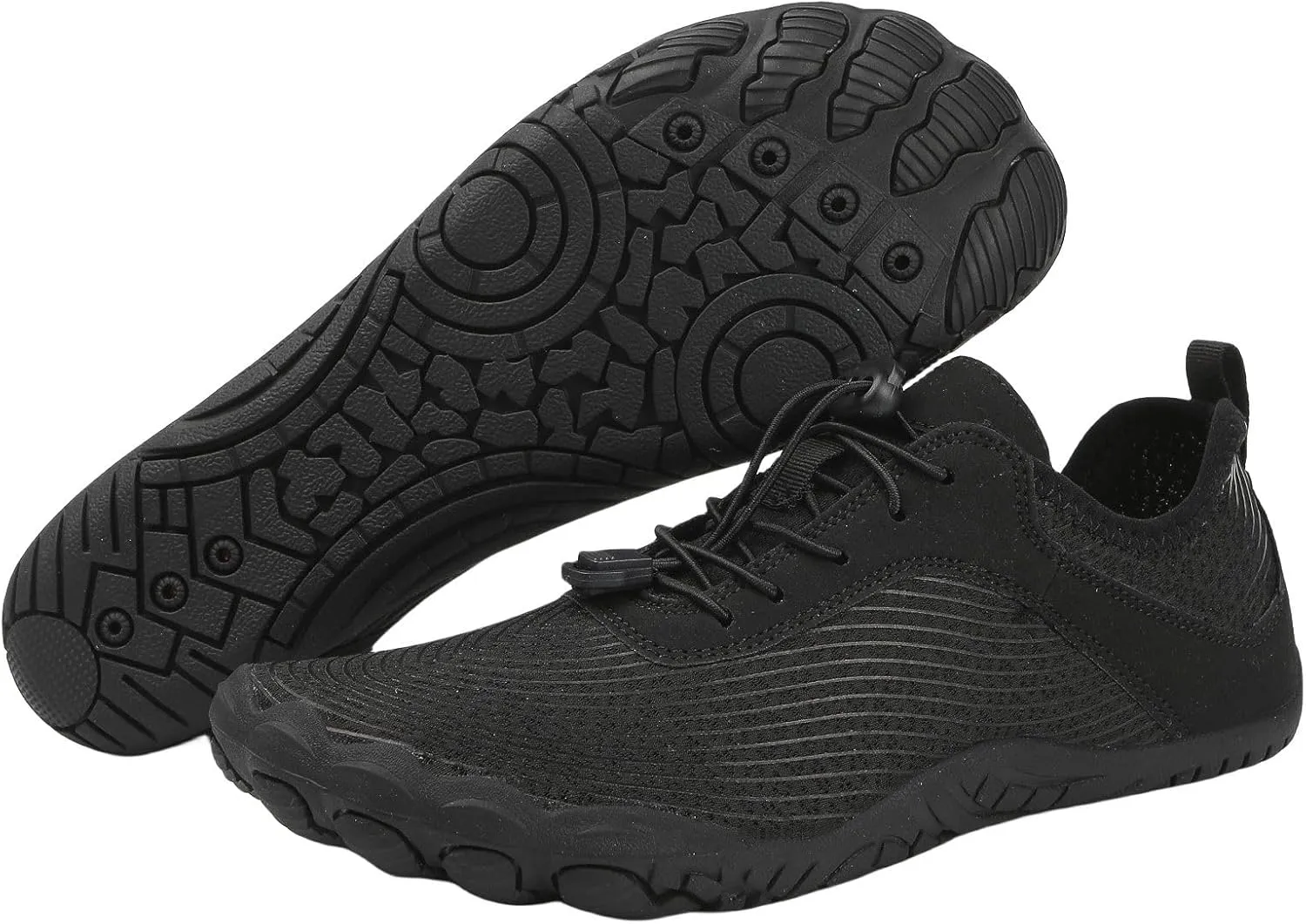 Water Shoes Mens Women Barefoot Outdoor Athletic Sport Shoes Swim Pool Beach Surf Walking Flats Wide Toe Hiking Aqua Flat Sport Diving Sailing Travel Shoe