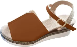 Wedge Sandals Women Summer Comfortable Open Toe Dressy Platform Sandal Shoes Low Heel Walking, Arch Support Casual Slip on Summer Low-Heeled Wedges Black Cushioned Lightweight Slippers