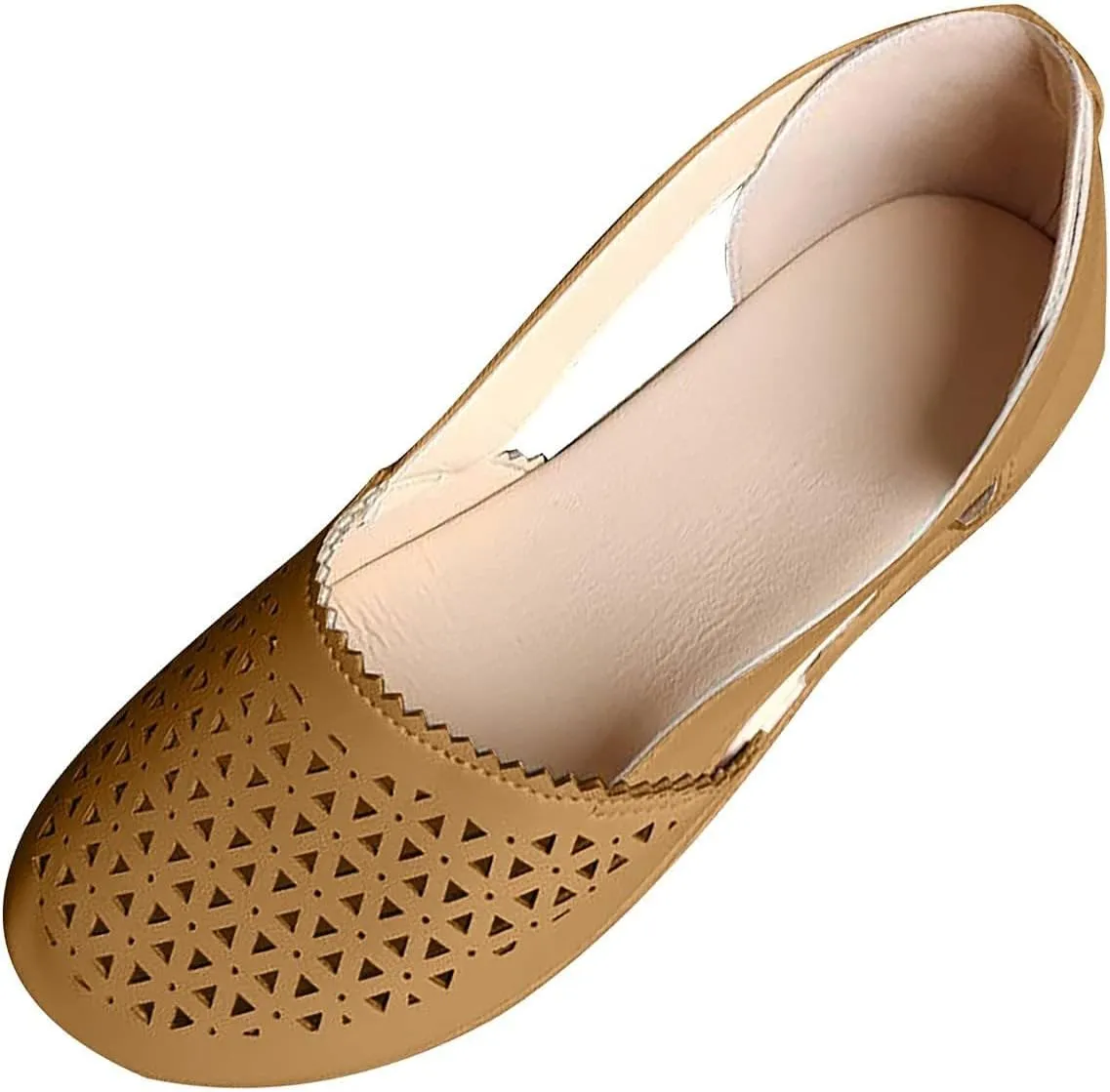 Wide Width Flats for Women Closed Toe Sandals Hollow Out Wedge Sandals Orthopedic Summer Mules Arch Support Comfort Cork Footbed Flat Sandal Breathable Comfortable Dressy Slip on Slippers