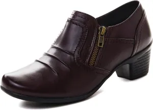 Women Dressy Shoes Low Chunky Block Heels Slip-On Office Business Work Pumps Loafers & Slip-ons