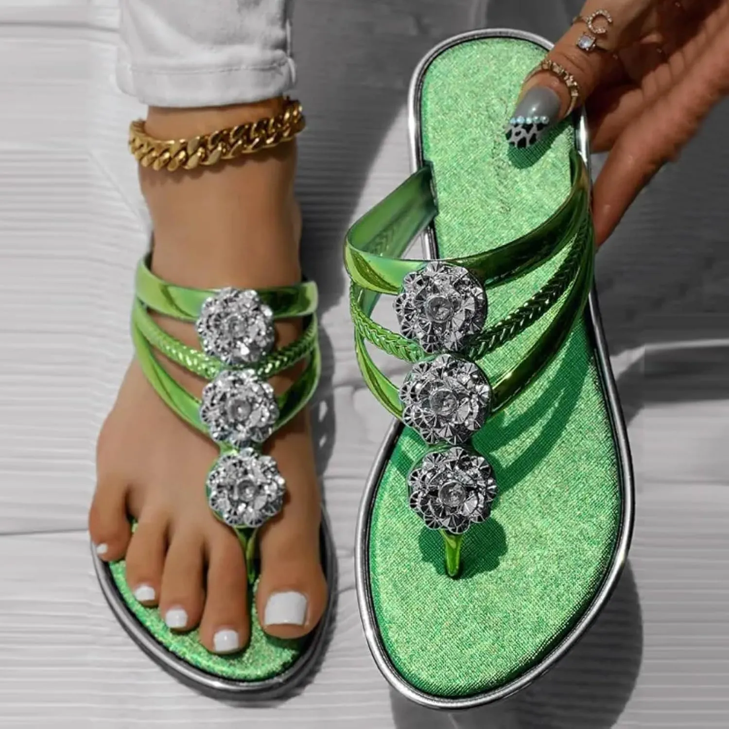 Women Flip Flops Walking Thong Sandals Indoor Outdoor for Summer Sandals Women Comfort Beach Thong Sandals Indoor Outdoor