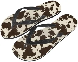Women Retro Flip Flop Sandal Ginkgo Leaves Casual Thong Sandals Rose Feather Couple Beach Sandals Indoor or Outdoor