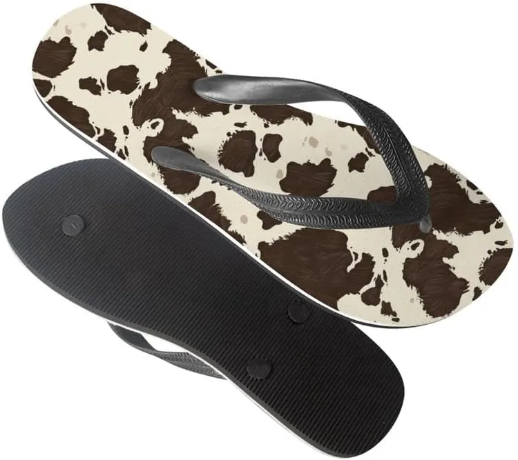 Women Retro Flip Flop Sandal Ginkgo Leaves Casual Thong Sandals Rose Feather Couple Beach Sandals Indoor or Outdoor