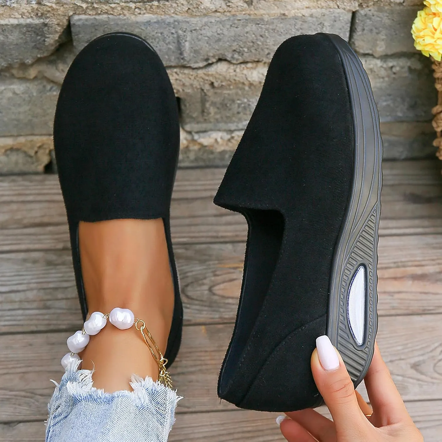 Women Walking Shoes with Arch Support Orthopedic Shoes for Women Sneakers for Women Running Shoes Slip On Casual Shoes Comfortable Fashion Tennis Shoes Mesh Lightweight Sneaker for Work