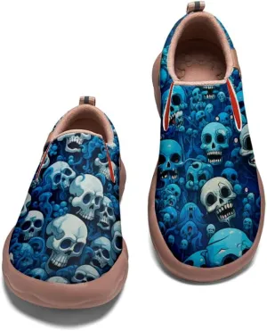 Women's Art Painted Loafers Slip-Ons Ladies Sneaker Soft Sole Anti-Slip Walking Travel Shoes