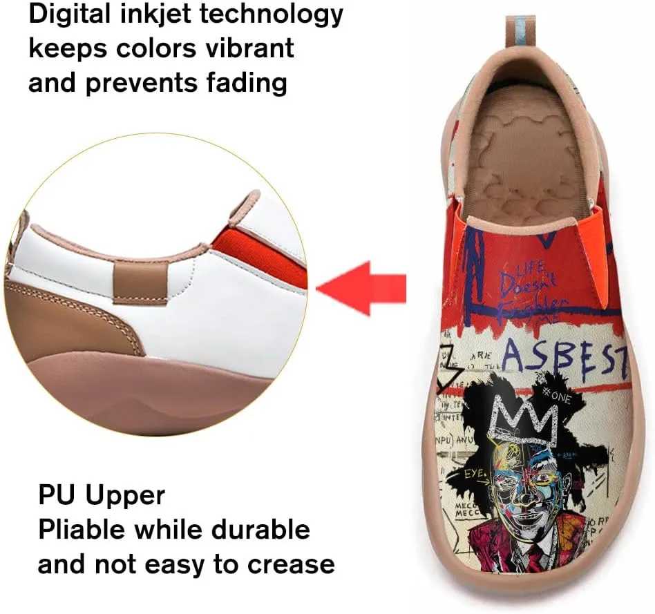 Women's Art Painted Loafers Slip-Ons Ladies Sneaker Soft Sole Anti-Slip Walking Travel Shoes