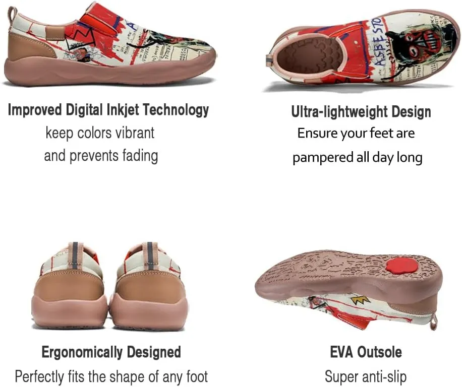 Women's Art Painted Loafers Slip-Ons Ladies Sneaker Soft Sole Anti-Slip Walking Travel Shoes