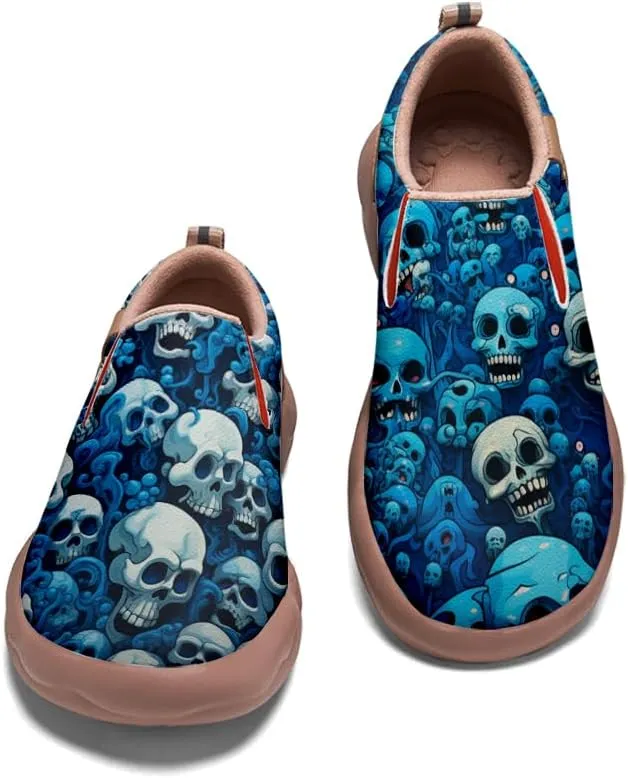 Women's Art Painted Loafers Slip-Ons Ladies Sneaker Soft Sole Anti-Slip Walking Travel Shoes