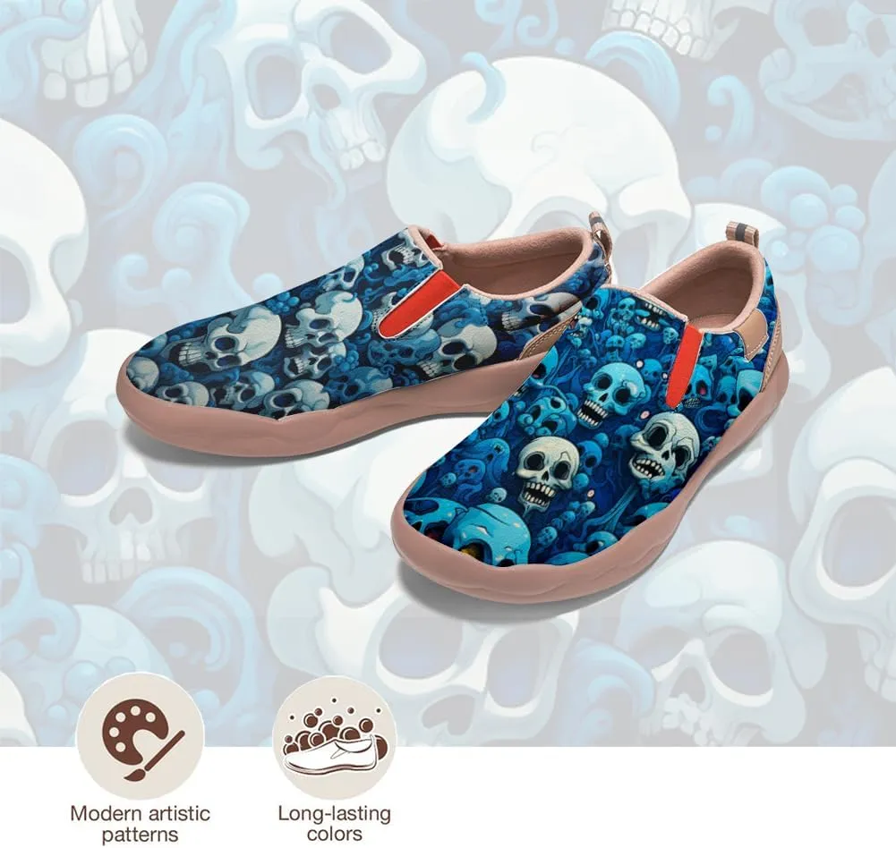 Women's Art Painted Loafers Slip-Ons Ladies Sneaker Soft Sole Anti-Slip Walking Travel Shoes
