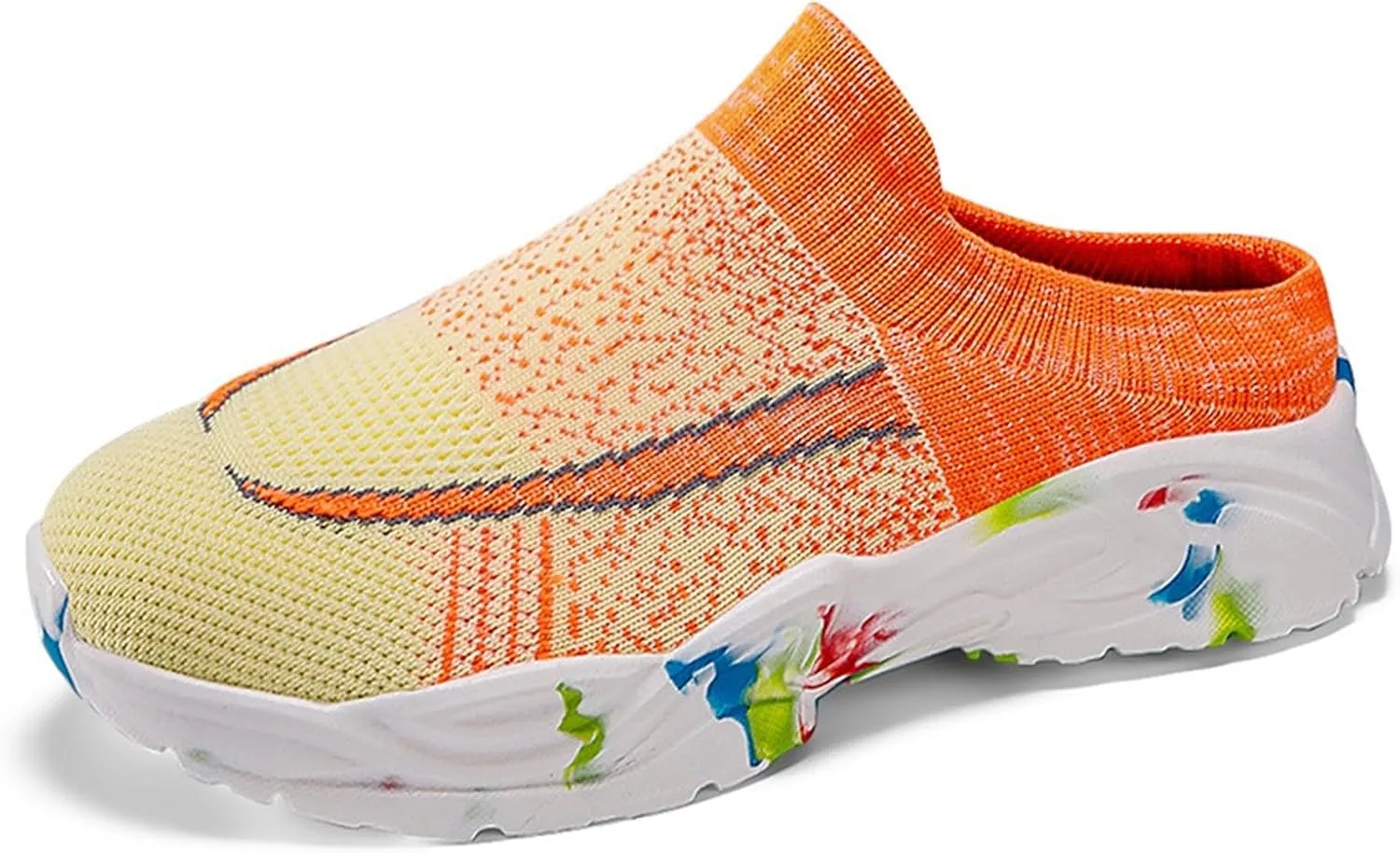 Women's Backless Walking Sneakers Summer Slip-on Running Shoes for Women Wide Dress Casual Shoes High Top Sneakers Black Tennis Shoe Loafers Casual Slip On