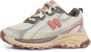 Women's Breathable Chunky Sneakers - Casual Lace-up Athletic Shoes with Thick Sole, Perfect for Spring/Autumn - Fashionable Trainers with Mesh