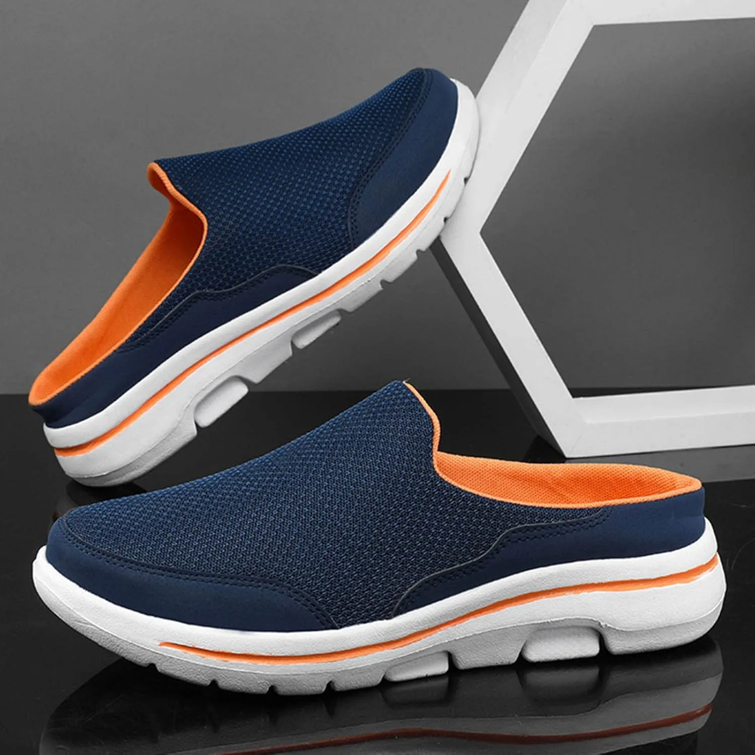 Womens Breathable Mesh Walking Mules Sneakers Mens Running Shoes Mesh Breathable Casual Shoes Trendy Waterproof Sneakers Red Tennis Shoe Loafers Dress Shoe