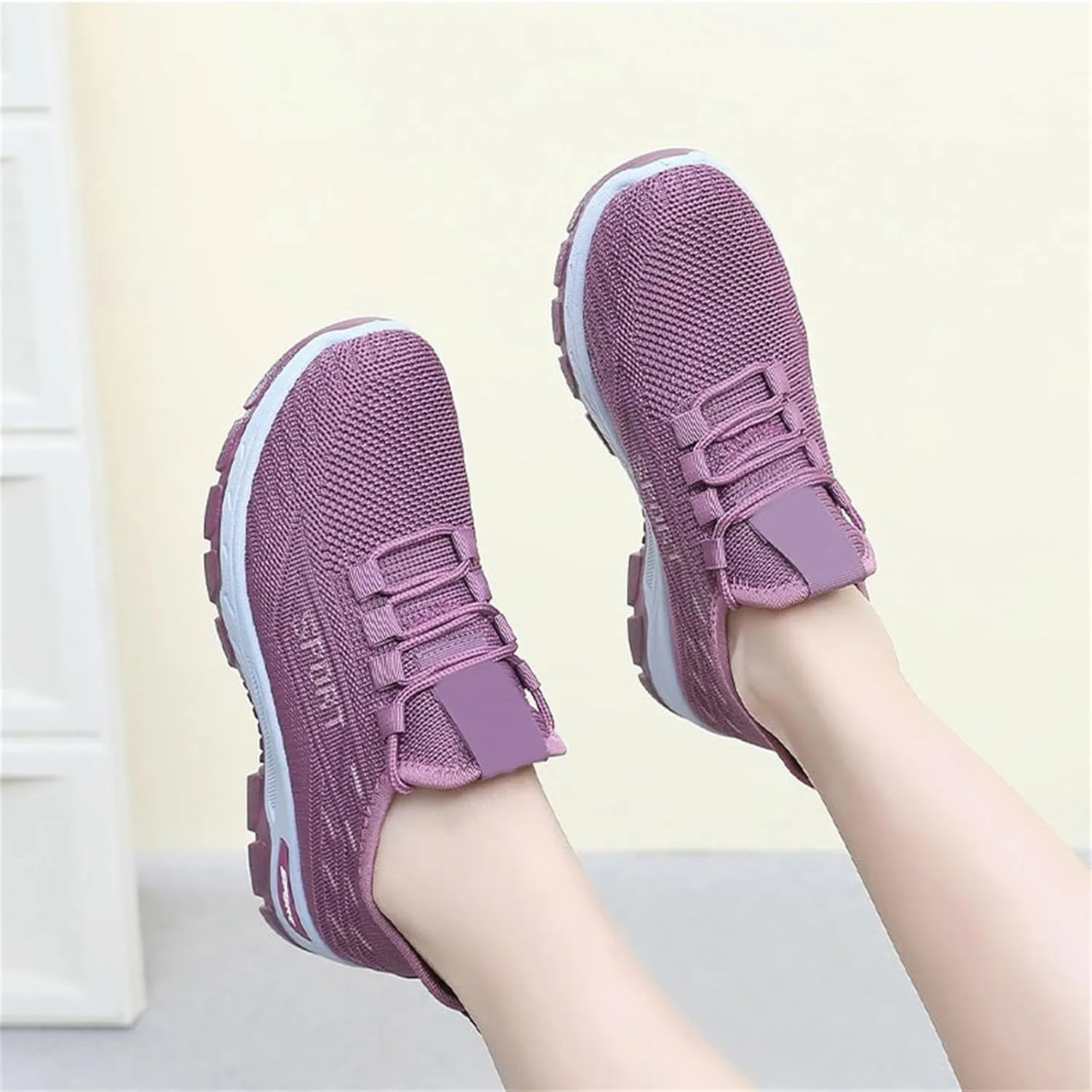 Womens Comfortwear Ortho Shoes Gym Tennis Athletic Mesh Sneakers Lightweigh Arch Support Breathable Sports Walking Shoes