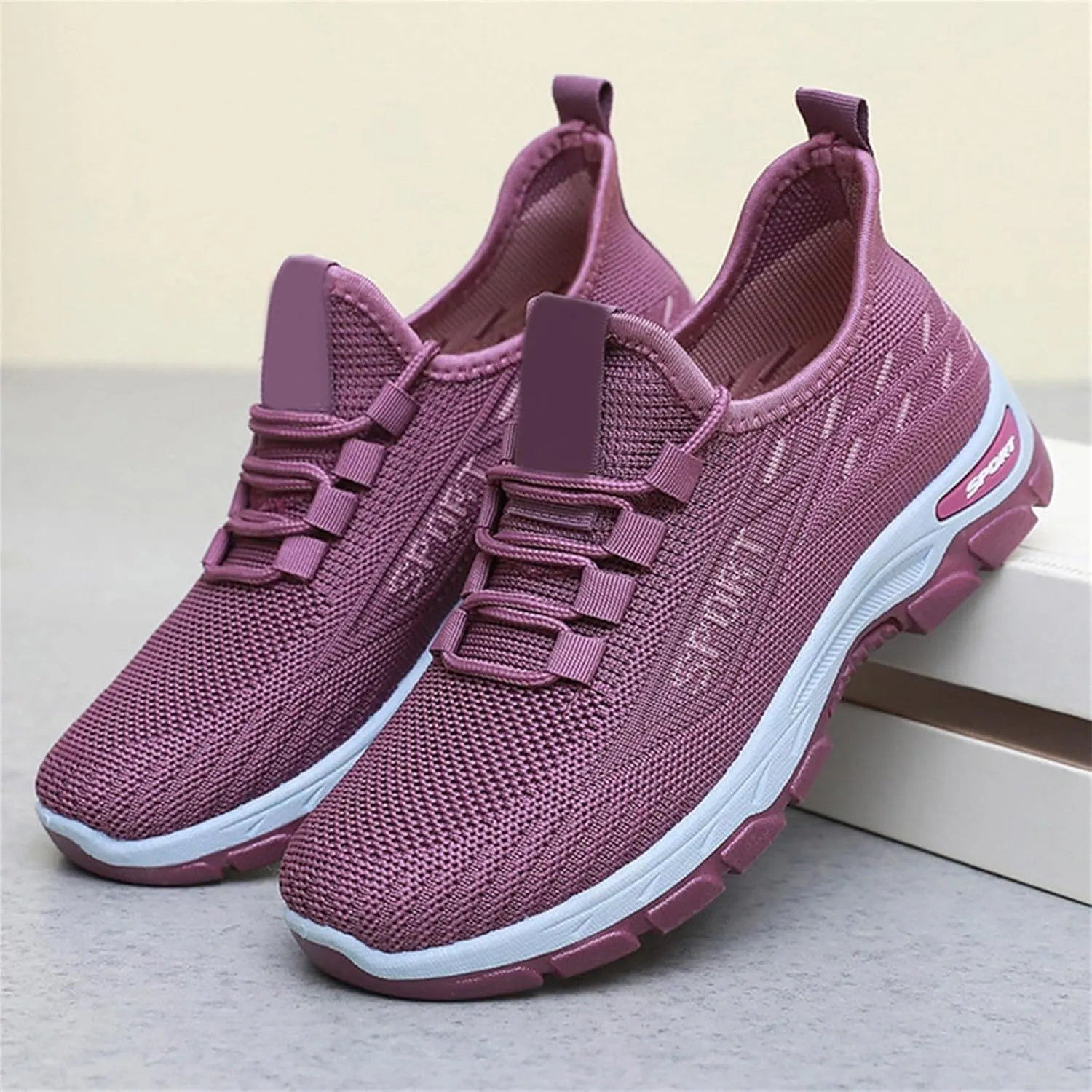 Womens Comfortwear Ortho Shoes Gym Tennis Athletic Mesh Sneakers Lightweigh Arch Support Breathable Sports Walking Shoes
