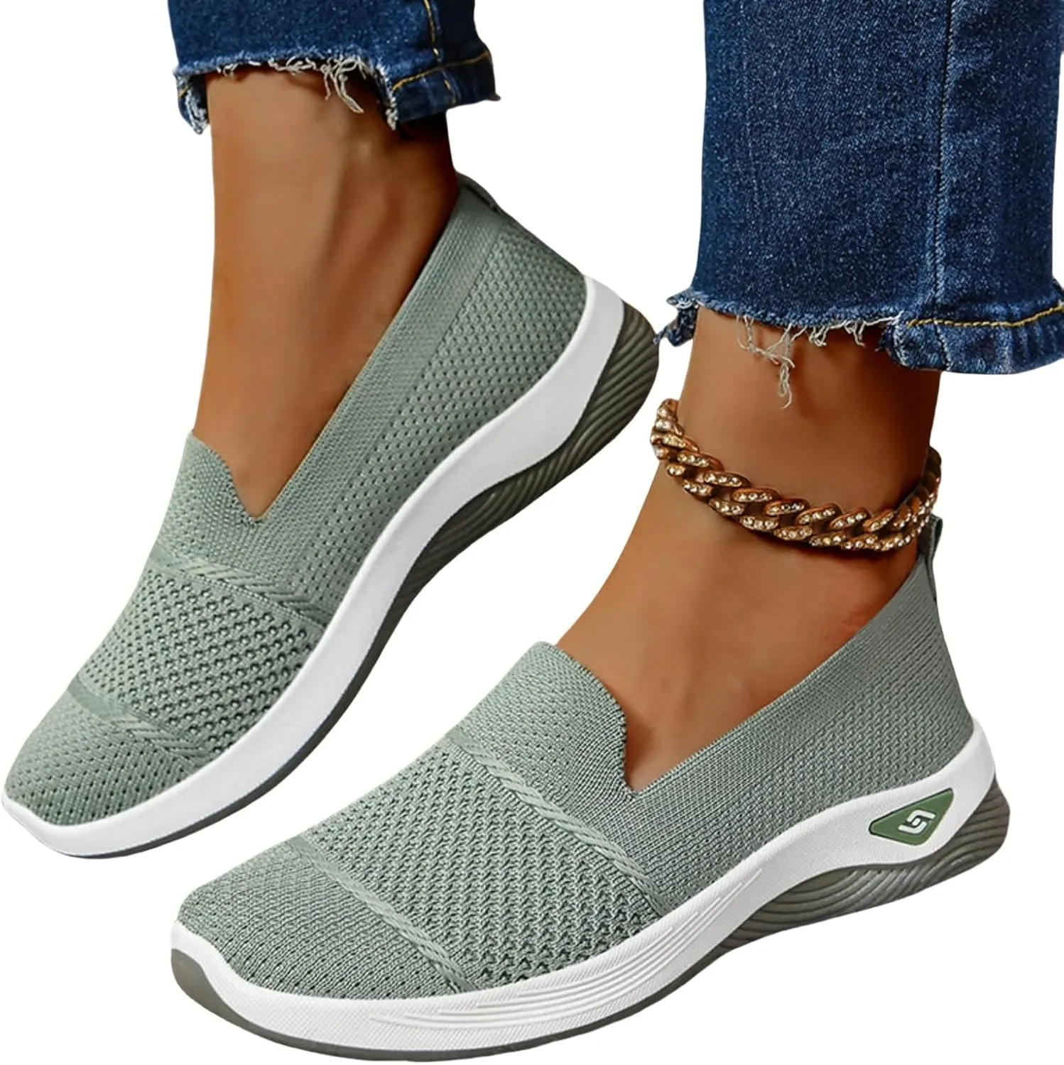 Womens Hollow Out Walking Shoes Non-Slip Adjustable Breathable Walking Shoe Comfortable Casual Athletic Sneakers Barefoot Casual Nurse Shoes Buffer Fitness Nursing Orthopedic Sneaker