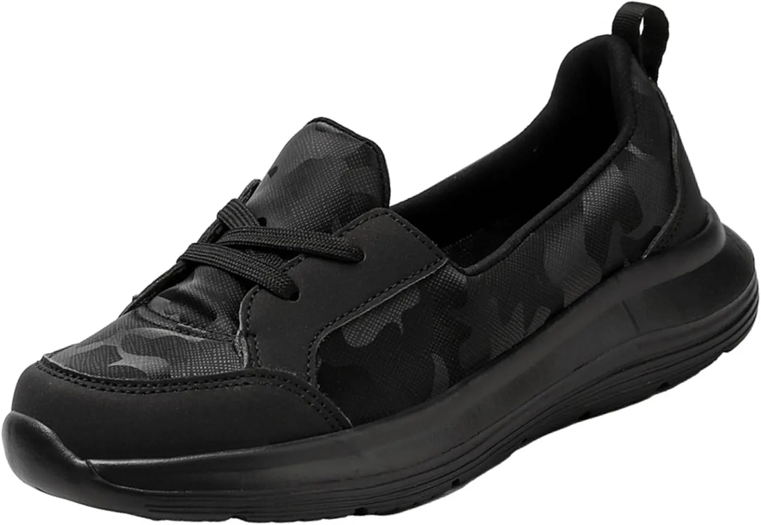 Women's Leather Flat Walking Moccasin Boat Shoes Casual Slip ons Comfort Soft Sole Lace-up Loafers for Dress Driving Work,Business
