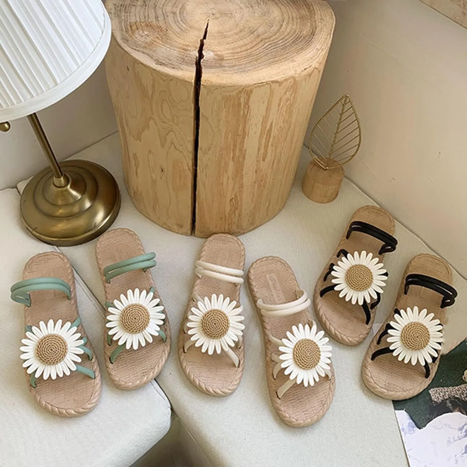 Womens Memory Foam Barefoot Slide Sandals Comfortable Summer Outdoor Adjustable Buckle Arch Support Beach Fashion Lightweight Casual Footwear Orthopedic Shoes for Women