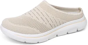 Women's Mesh Breathable Soft Sole Mules Sandals Casual Comfortable Outdoor Sports Wedge Shoes Arch Support Beach Sandals Closed Toe Slides Orthopedic Diabetic Shoes