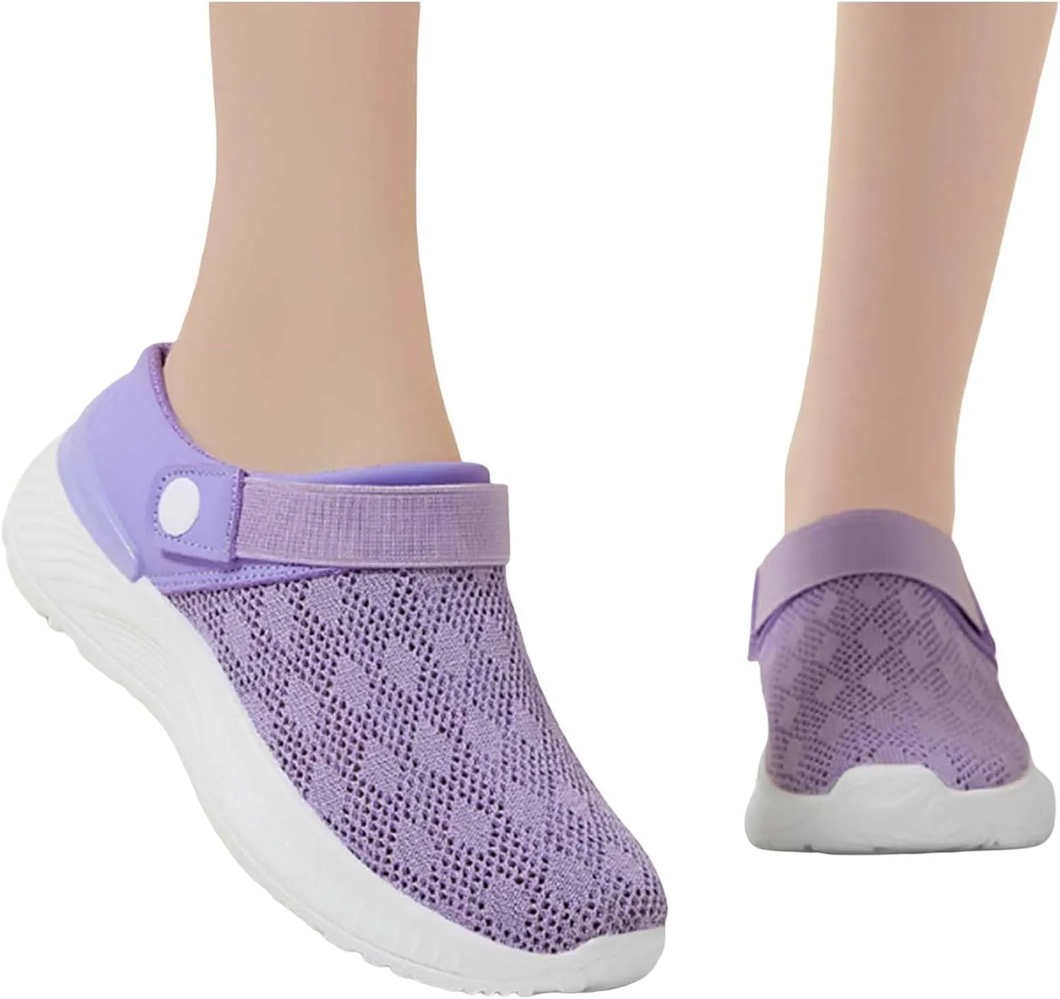 Women's Orthopedic Shoes Summer Breathable Mesh Slippers Lightweight Non Slip Gym Workout Running Shoes Comfortable Arch Support Mules Slip On Walking Clogs with Plantar Fasciitis Soles