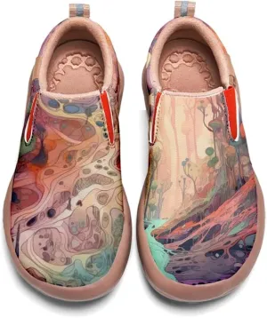 Women's Painted Travel Shoes Slip Ons Comfortable Lightweight Walking Loafers